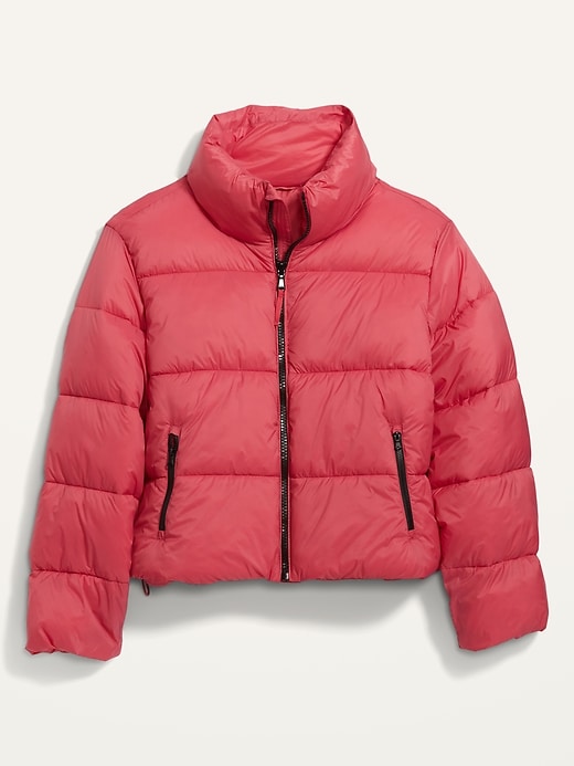 Image number 4 showing, Water-Resistant Frost Free Short Puffer Jacket for Women