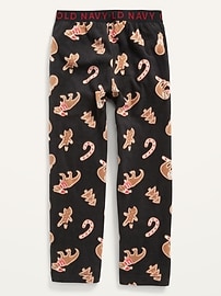 Holiday Graphic Micro Fleece Straight Pajama Pants For Boys