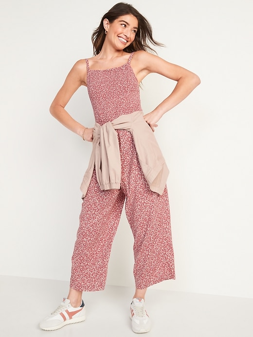 Image number 5 showing, Smocked Cami Jumpsuit for Women