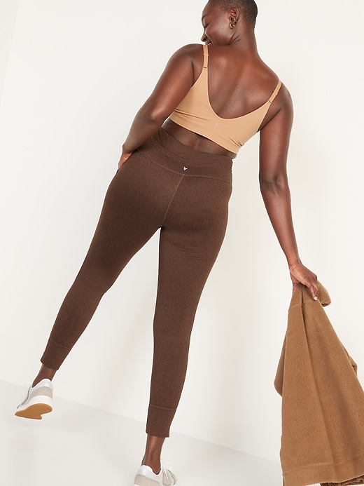high waisted cozecore jogger leggings