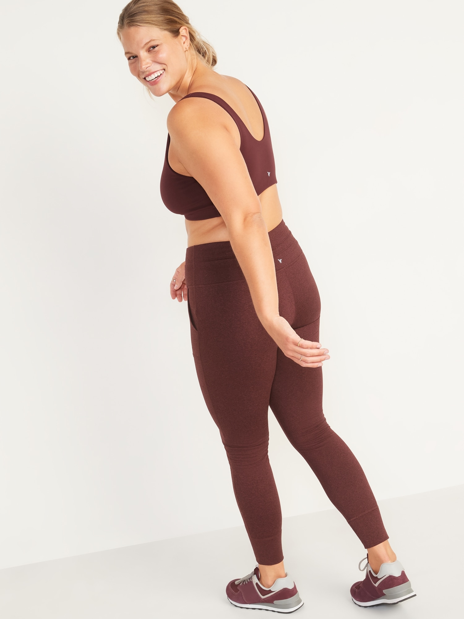 high waisted cozecore jogger leggings