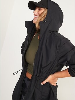 Water-Resistant Hooded Utility Anorak Jacket | Old Navy