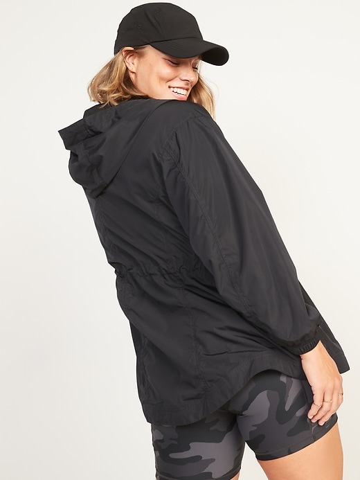 ジャケット・アウター 00s OLDNAVY Cotton Check Anorak jacket Water-Resistant Hooded Utility Anorak Jacket | Old Navy