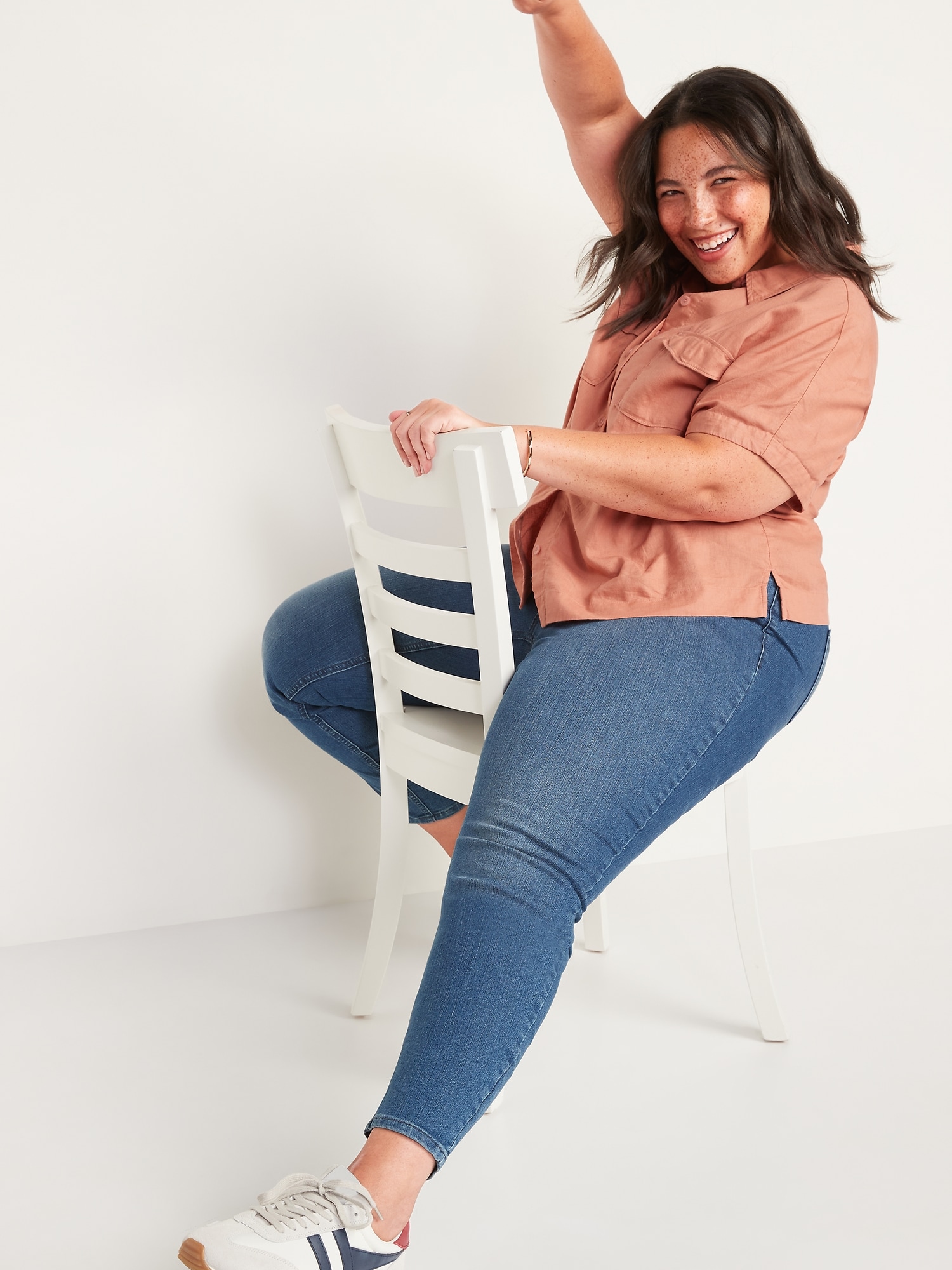 Mid-Rise Plus-Size Super Skinny Ankle Jeans | Old Navy