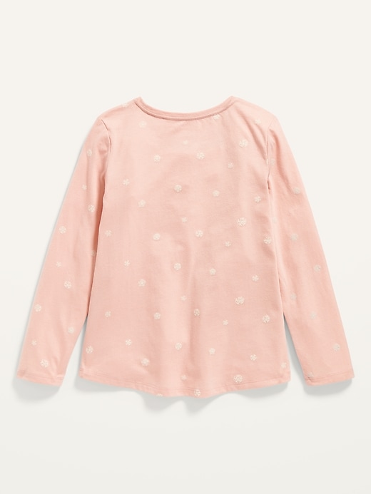 View large product image 2 of 2. Softest Printed Long-Sleeve T-Shirt for Girls