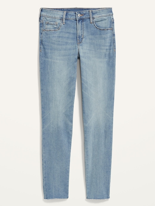 Image number 4 showing, Mid-Rise Rockstar Super Skinny Cut-Off Ankle Jeans for Women