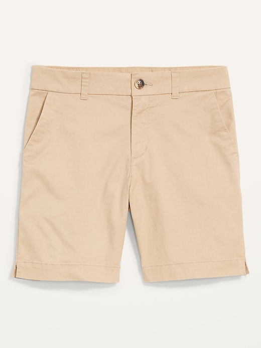 View large product image 2 of 3. Mid-Rise Twill Everyday Shorts for Women - 7-inch inseam