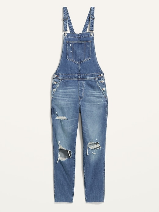 Image number 4 showing, O.G. Workwear Ripped Jean Overalls for Women