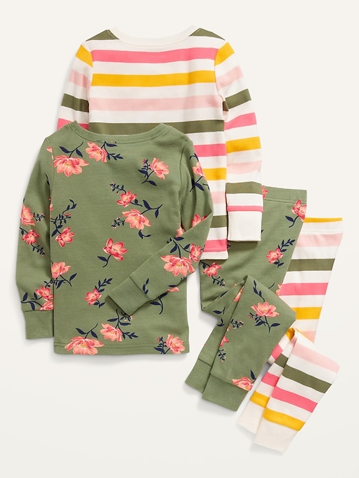 View large product image 2 of 2. Unisex 4-Piece Pajama Set for Toddler & Baby