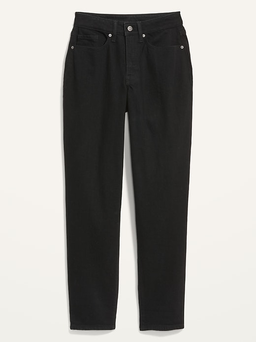 Image number 4 showing, Curvy High-Waisted OG Straight Black Ankle Jeans for Women