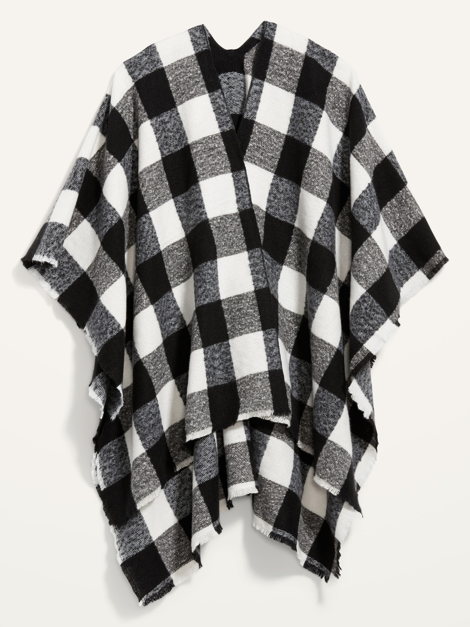 old navy flannel poncho