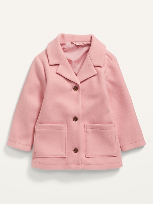 Old Navy SoftBrushed ButtonFront Coat for Toddler Girls