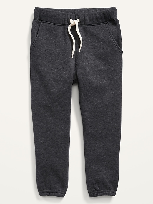 View large product image 1 of 2. Unisex Solid Fleece Jogger Sweatpants for Toddler