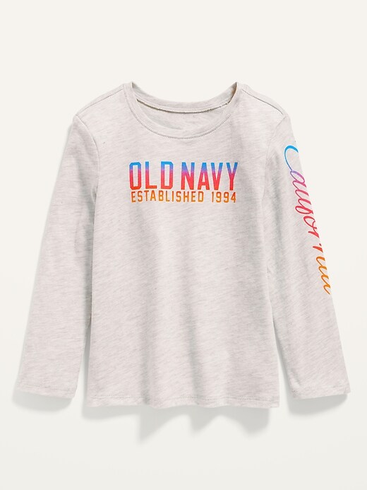 View large product image 1 of 1. Unisex Long-Sleeve Logo T-Shirt for Toddler