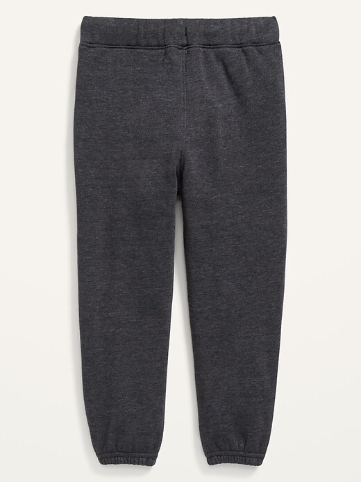 View large product image 2 of 2. Unisex Solid Fleece Jogger Sweatpants for Toddler