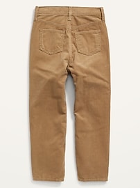 View large product image 3 of 3. High-Waisted Slouchy Straight Corduroy Pants for Girls