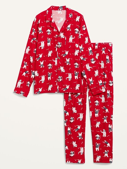 Image number 4 showing, Matching Holiday Flannel Pajamas Set