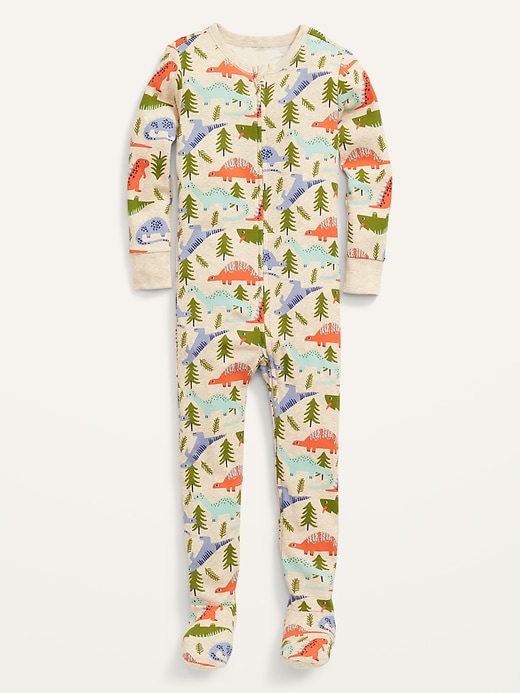 Unisex Sleep Play 2 Way Zip Footed Pajama One Piece for Toddler Baby