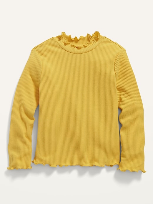 LongSleeve RibKnit MockNeck Top for Toddler Girls Old Navy