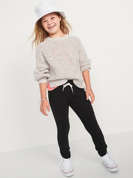 View large product image 2 of 4. Cozy Rib-Knit Jogger Leggings for Girls