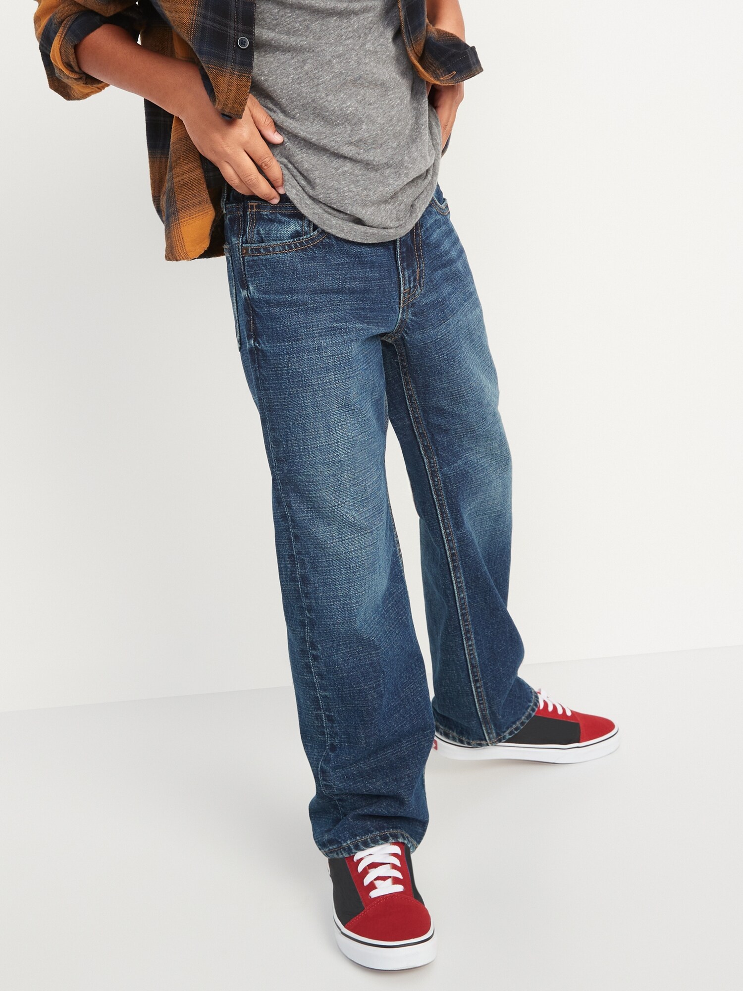 Non-Stretch Loose-Fit Jeans for Boys