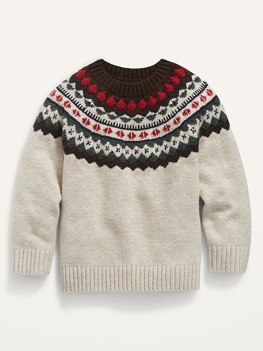 Unisex Fair Isle Raglan-Sleeve Sweater for Toddler | Old Navy