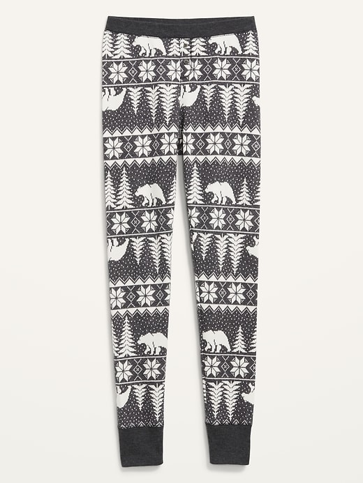 Image number 4 showing, Matching Printed Thermal-Knit Pajama Leggings