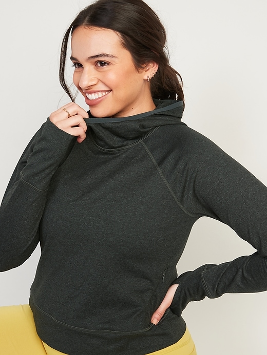 Old Navy CozeCore Cropped Performance Hoodie for Women. 1