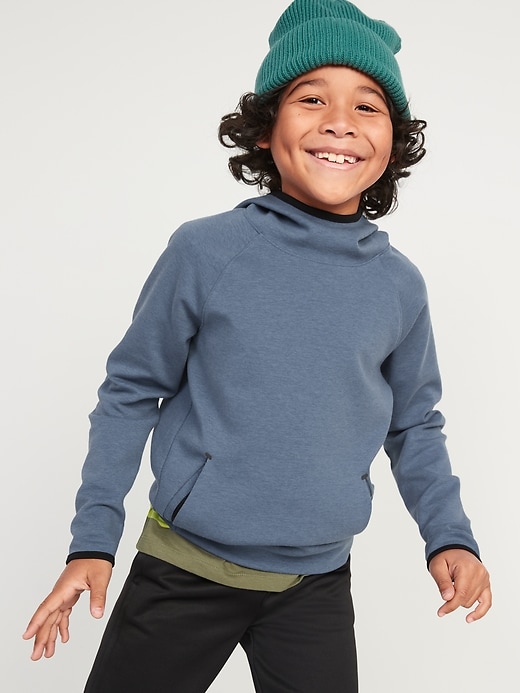 Old Navy Dynamic Fleece Raglan Pullover Hoodie For Boys. 1