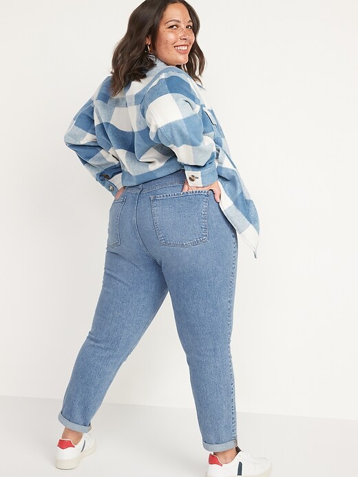 Image number 8 showing, Mid-Rise Medium-Wash Boyfriend Jeans for Women
