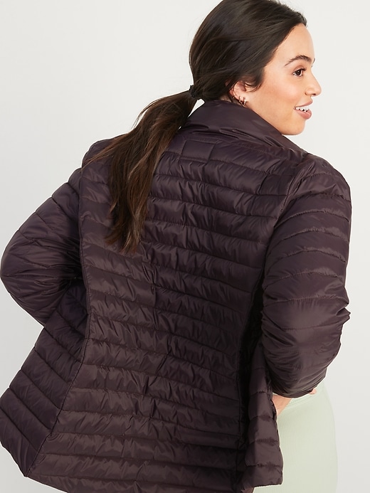Image number 2 showing, Water-Resistant Narrow-Channel Packable Puffer Jacket for Women