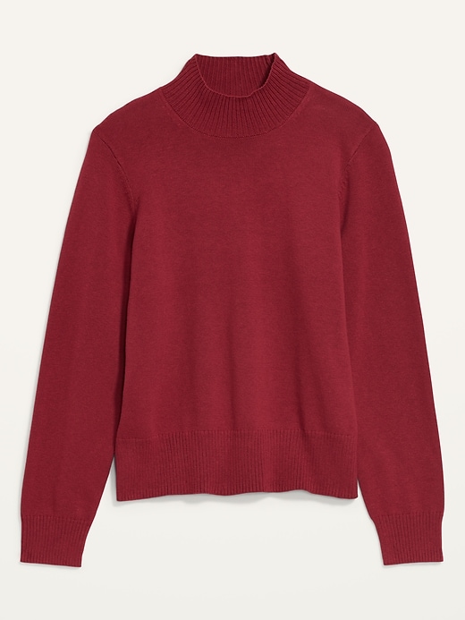 Image number 4 showing, Mock-Neck Pullover Sweater