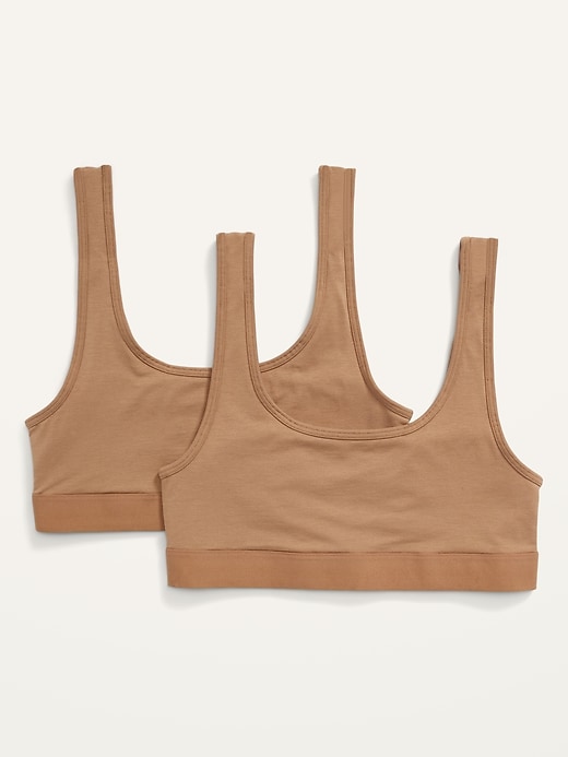 Old Navy Supima® Cotton-Blend Bralette Top 2-Pack for Women. 1