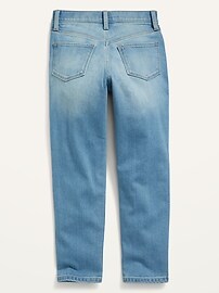 High-Waisted Button-Fly Built-In Warm O.G. Straight Jeans for Girls