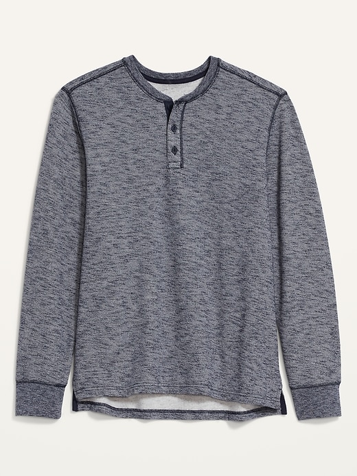 Image number 4 showing, Cozy Soft-Brushed Long-Sleeve Henley Sweatshirt
