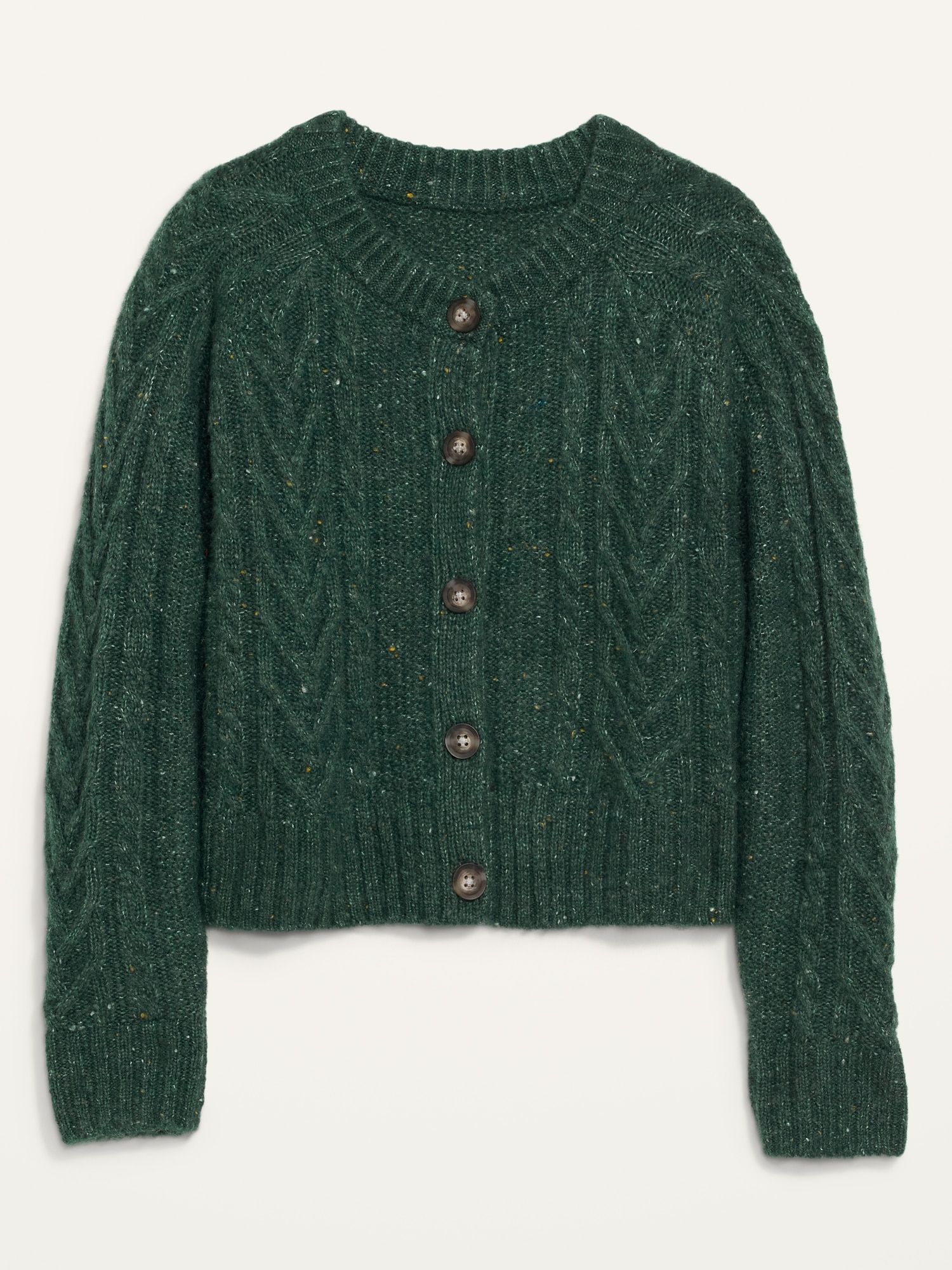 Cropped Cable-Knit Cardigan Sweater for Women | Old Navy
