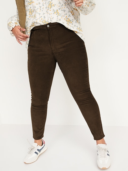 Image number 7 showing, High-Waisted Rockstar Super Skinny Corduroy Pants for Women