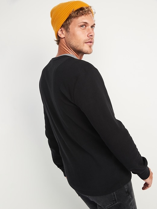 Image number 5 showing, Thermal-Knit Long-Sleeve T-Shirt for Men