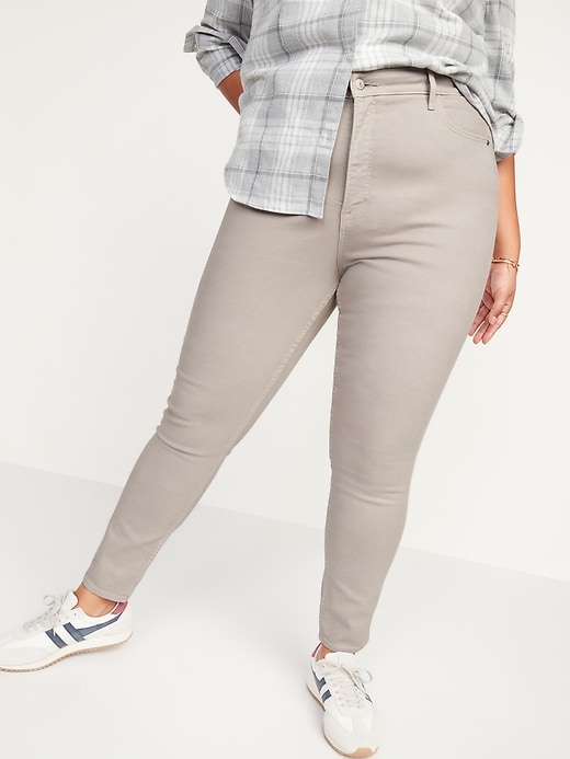 Image number 7 showing, Extra High-Waisted Rockstar 360° Stretch Pop-Color Super Skinny Jeans for Women