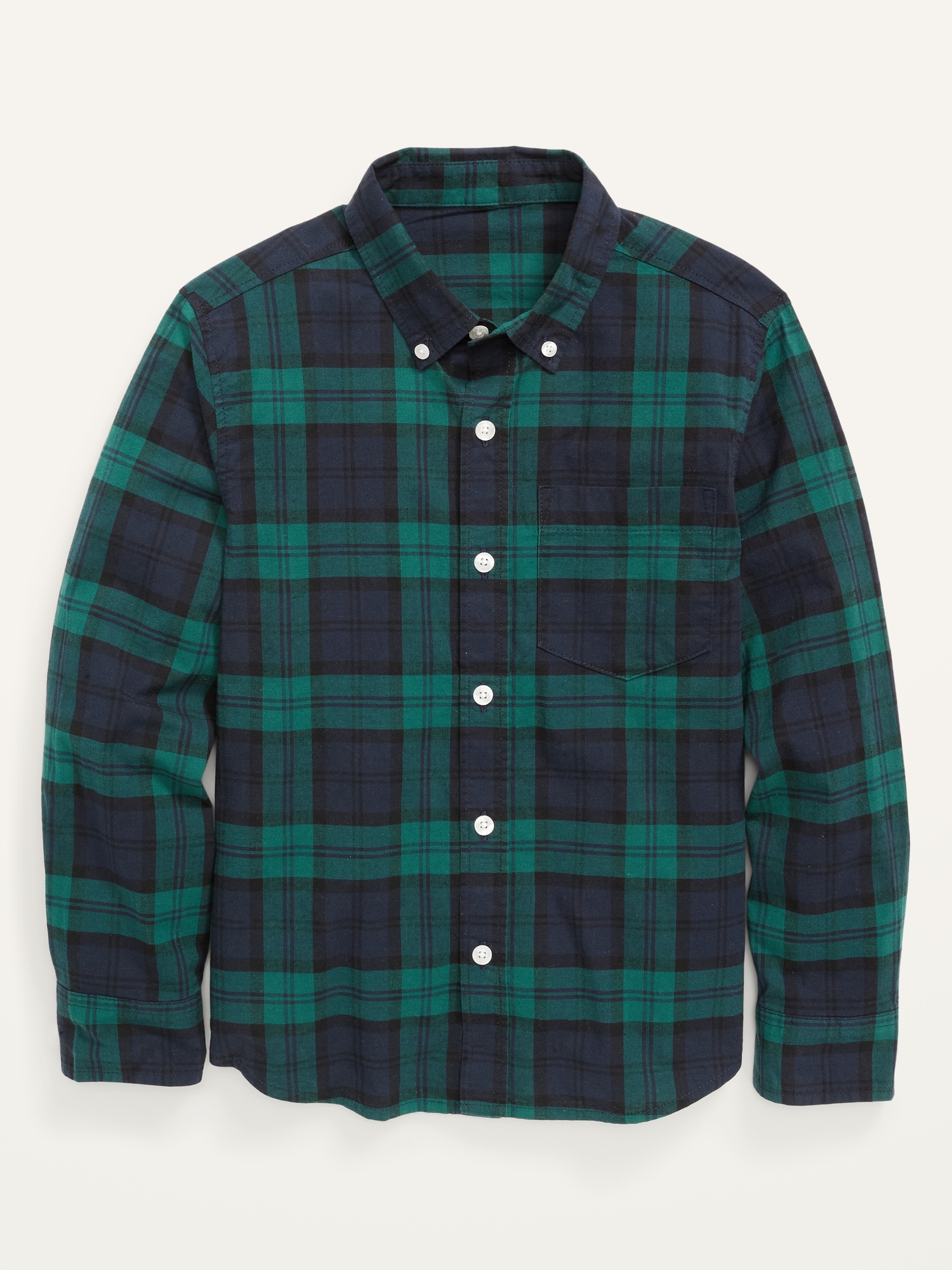 plaid poplin