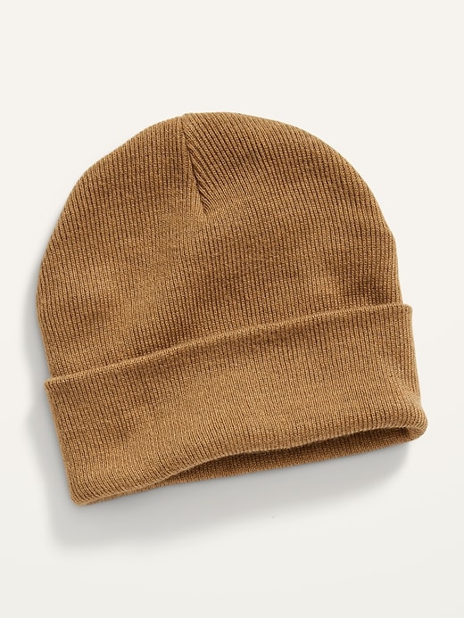View large product image 1 of 1. Gender-Neutral Marled Wide-Cuff Beanie Hat for Adults