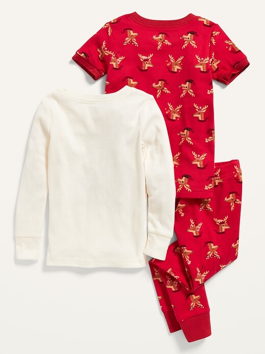 View large product image 2 of 2. Unisex 3-Piece Printed Pajama Set for Toddler & Baby