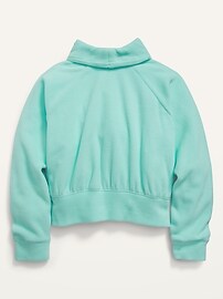View large product image 3 of 3. Funnel-Neck Microfleece Sweatshirt for Girls