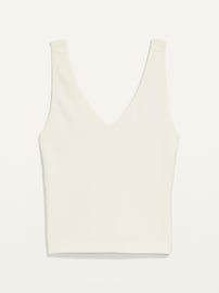 View large product image 4 of 8. Seamless Rib-Knit Tank Top