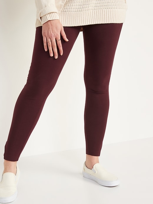 View large product image 1 of 4. High-Waisted Double-Knot Ankle Leggings For Women