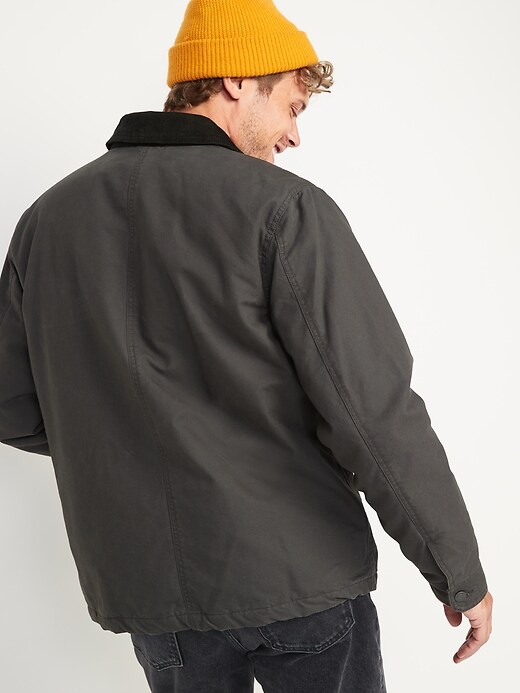 Image number 2 showing, Canvas Flannel-Lined Workwear Jacket