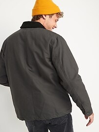Canvas Flannel-Lined Workwear Jacket 