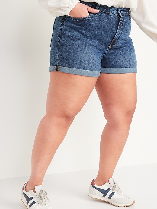 Image number 6 showing, High-Waisted O.G. Straight Jean Shorts for Women -- 3-inch inseam