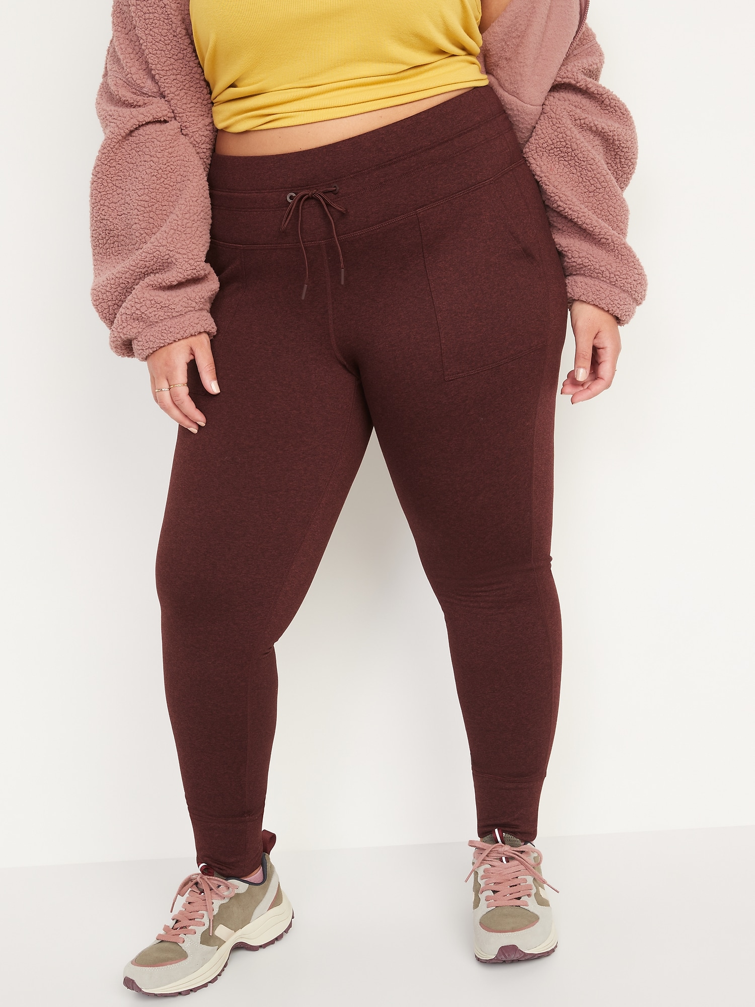 ribbed jogger leggings