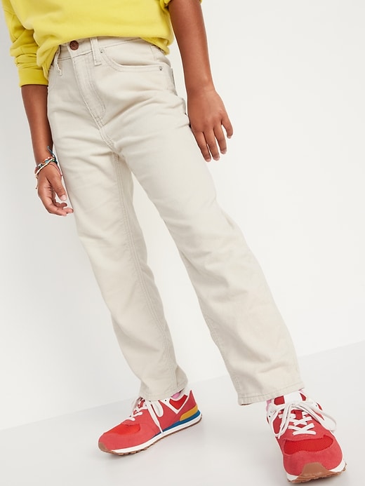 High-Waisted Slouchy Straight Corduroy Pants for Girls | Old Navy